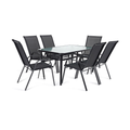 6-Seater Outdoor Glass Dining Set