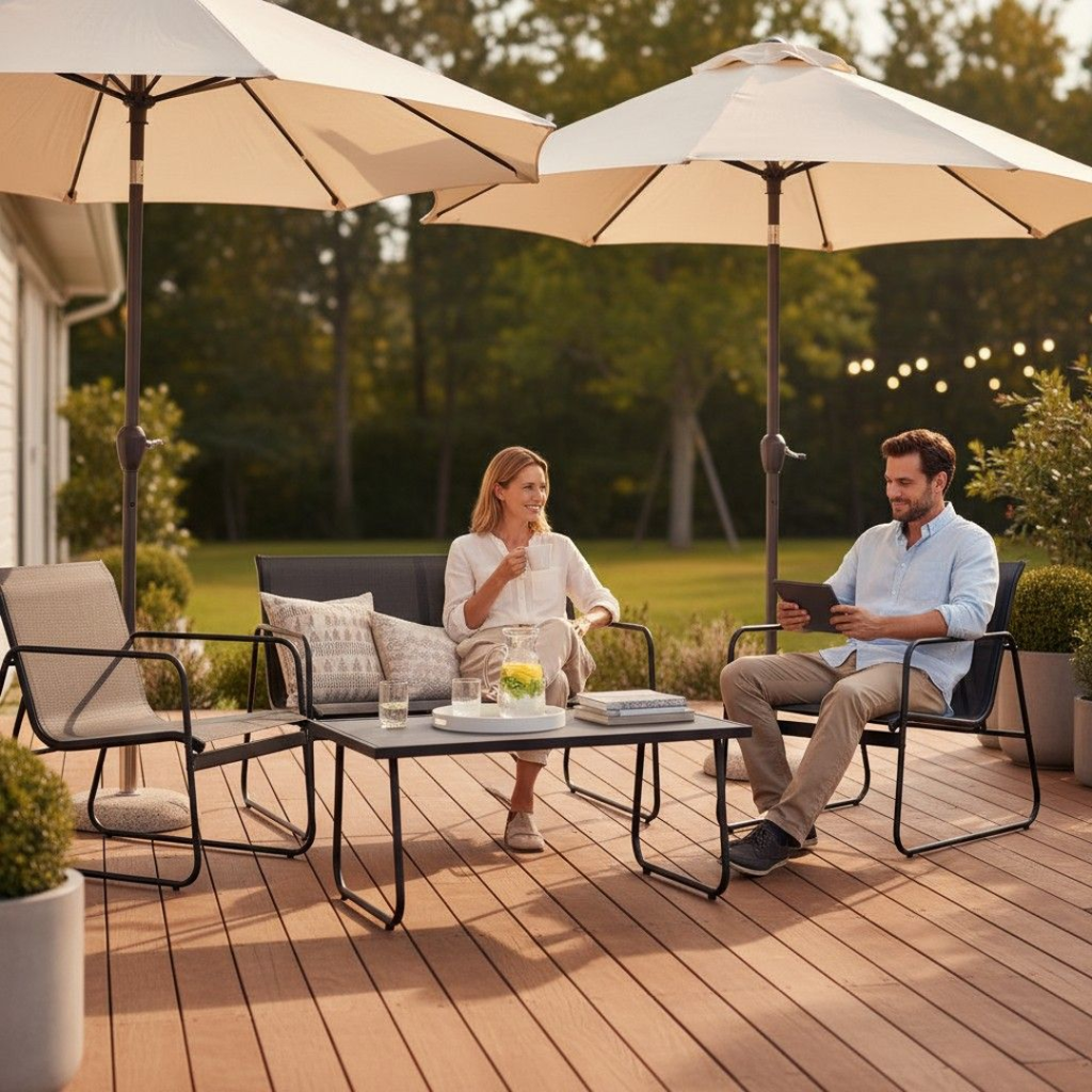 Shayd - 4 Piece Staley Outdoor Patio Set