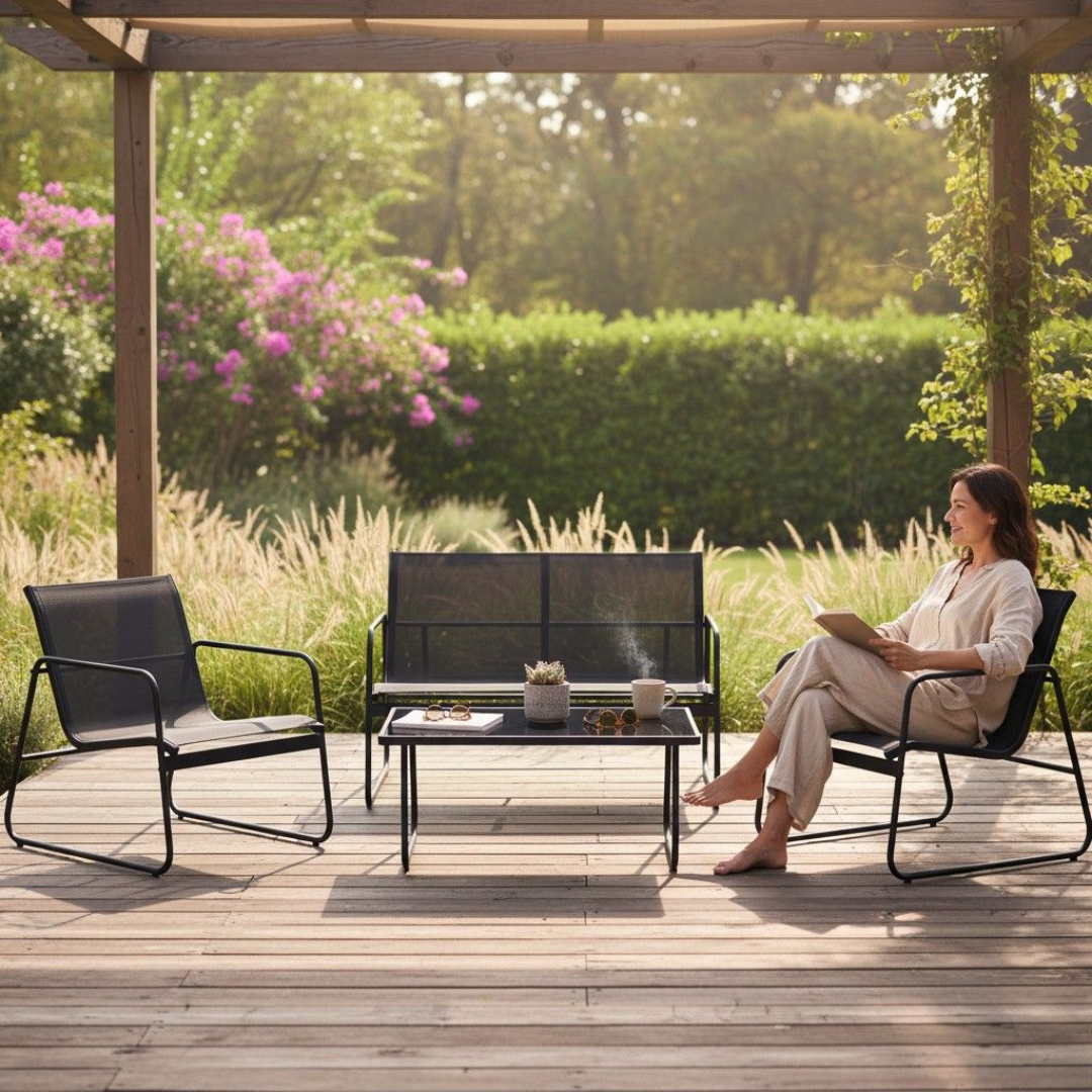 Shayd - 4 Piece Staley Outdoor Patio Set