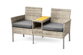 2-Seater Outdoor Loveseat with Centre Table
